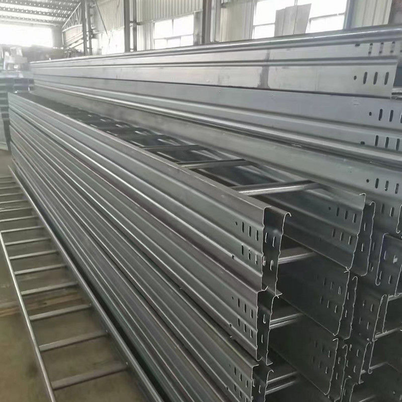 50kg/m Ladder Electrical Wire Cable Tray  For Wall Mount Installation Cable Ladder With Cover