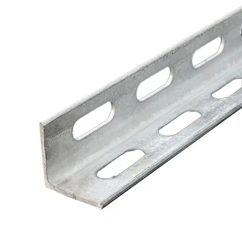 Strength Slotted Angle Galvanised  Corrosion Resistance 5-10mm Hole Customizable Length