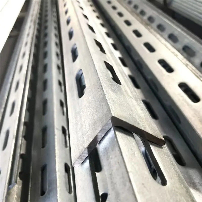 Strength Slotted Angle Galvanised  Corrosion Resistance 5-10mm Hole Customizable Length