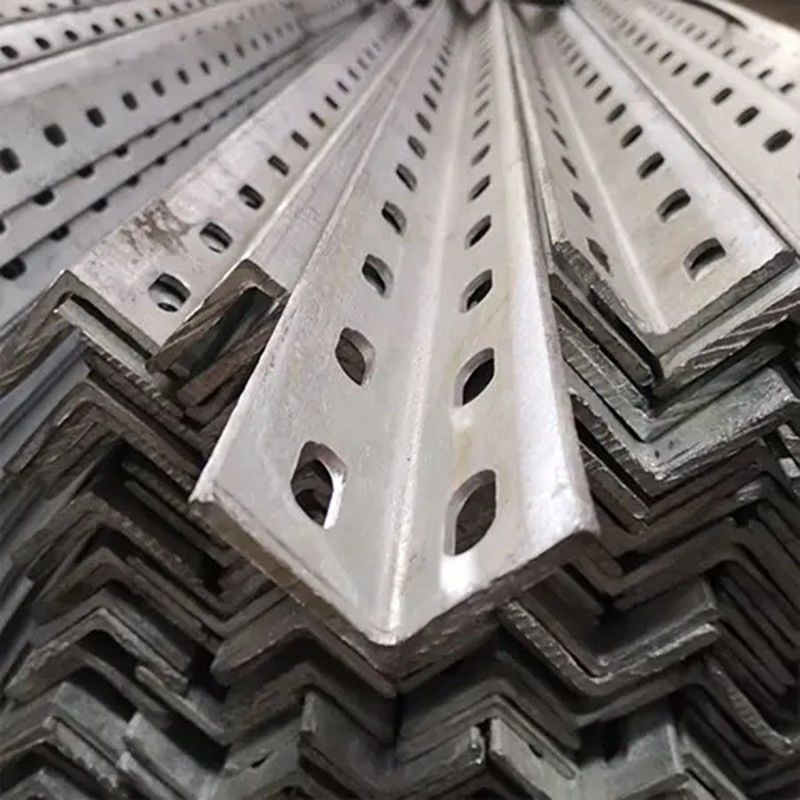 Steel Slotted Angle With 90 Degree Bend Galvanized Reinforced Pre Punched Angle Iron