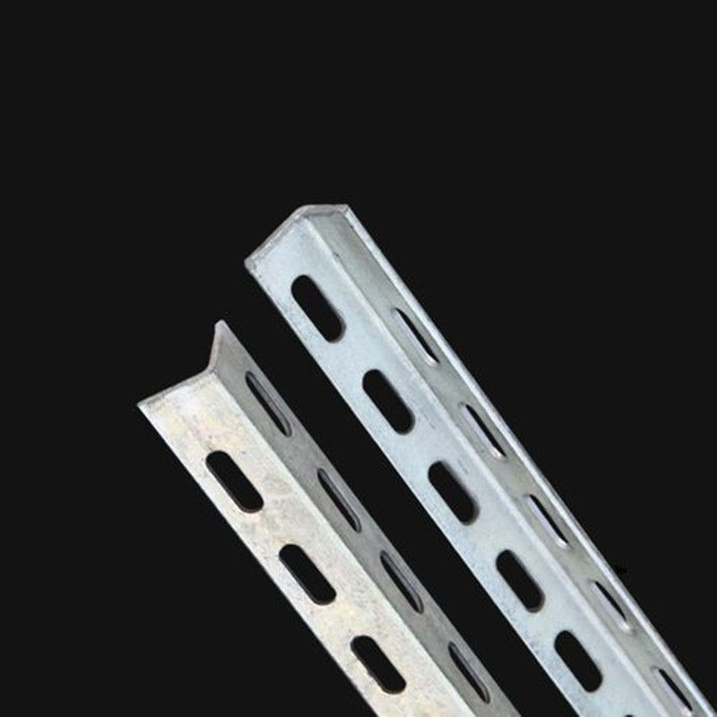 30-100mm Slotted Angle Iron 8 Ft With 50-100mm Hole Galvanized Zinc Plated Steel Perforated Slotted Angle