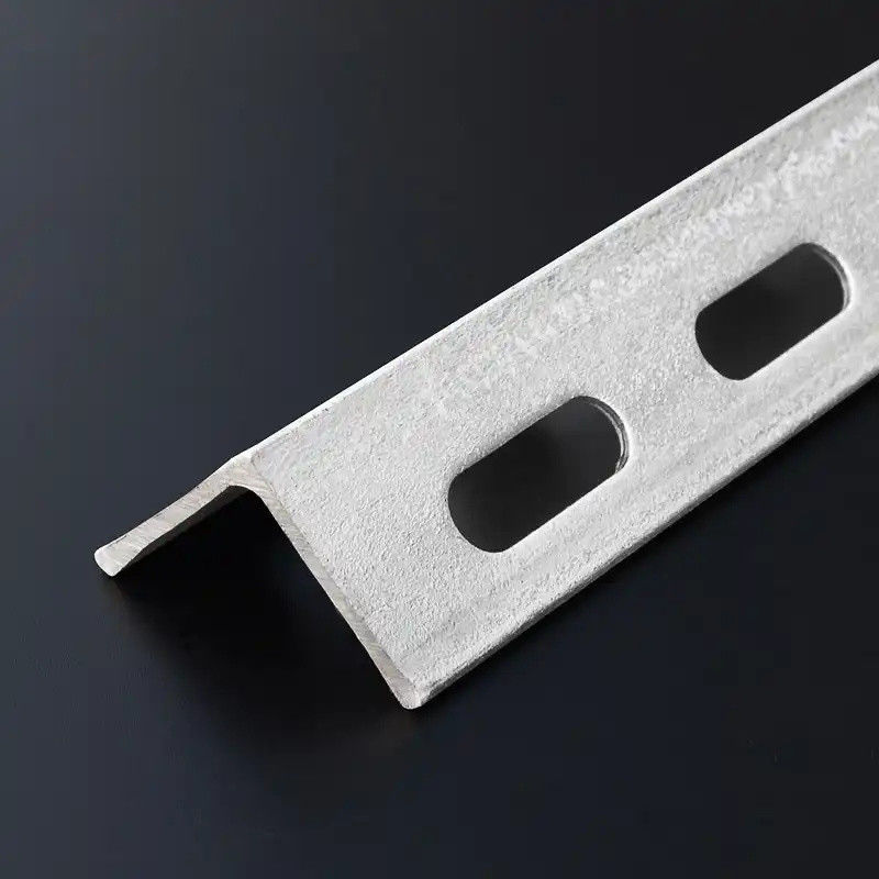 Pre Galvanized 30mm-100mm Metal Galvanized Steel Slotted Angle Shelving Upright Angle Bar  Easy Installation