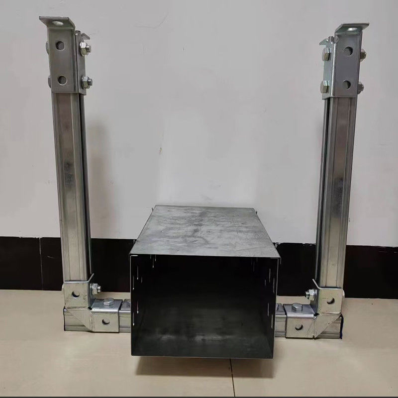 Wall Mount Seismic Brackets For Cable Trays Bolted Installation 4 Inches Width