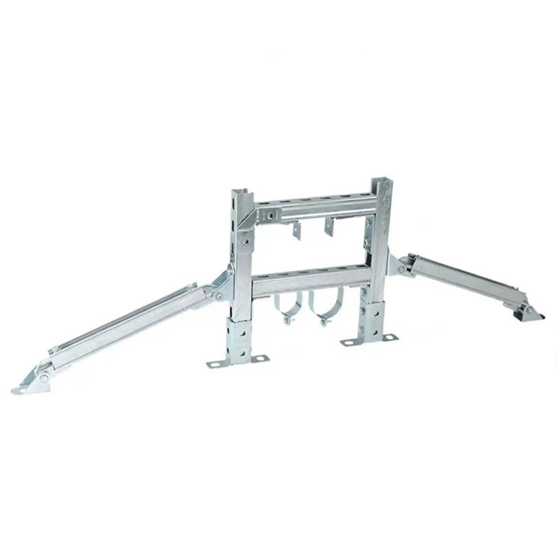 Corrosion Resistant Seismic Shock Bracket 100-300mm Silver Bolted Installation