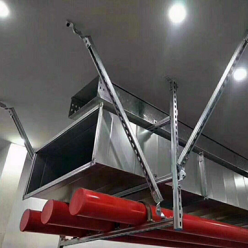 Adjustable Galvanized Seismic Support Bracket with Load Capacity and Corrosion Resistance