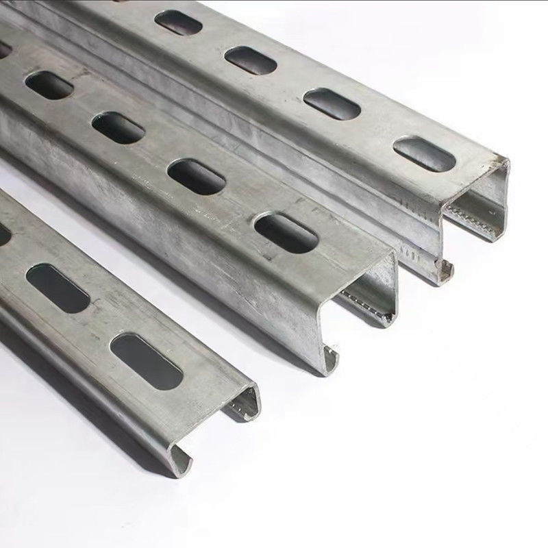 Perforated Steel C Slotted Metal Channel Galvanized 50-300mm Slotted C Channel Steel