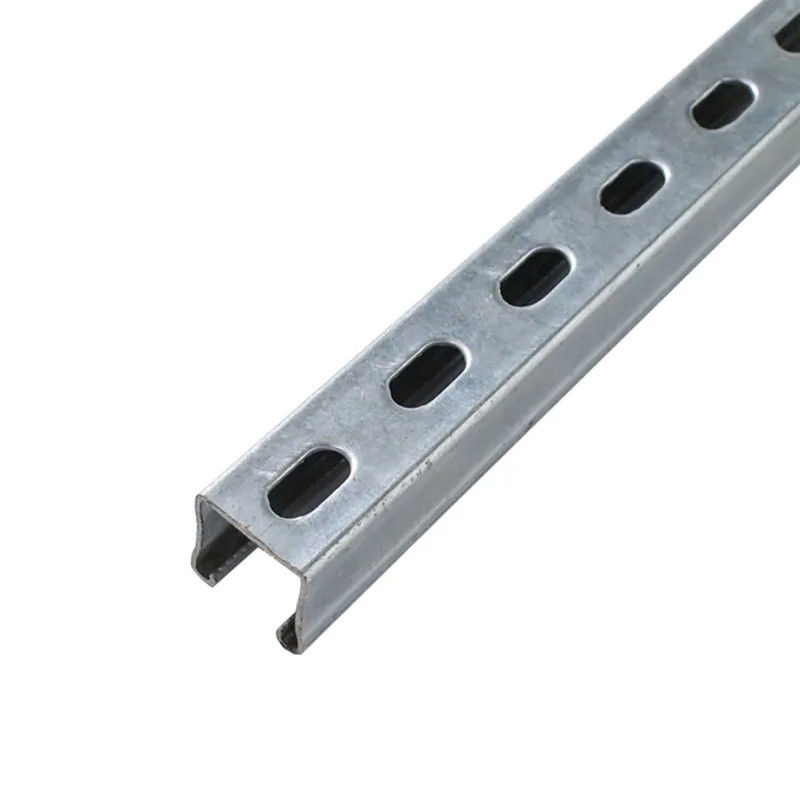 GB/T 700-2006 Standard Hot Rolled Galvanised Slotted Channel Carbon Steel C Shaped Decoiled Metal Structural Channel