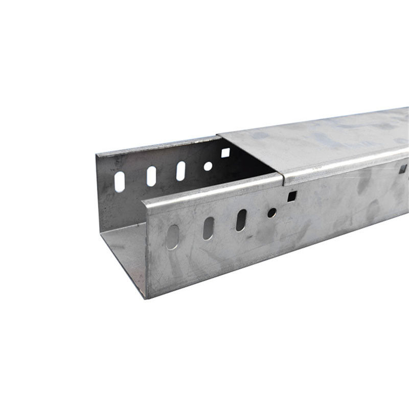 Hot Dip Galvanized Steel Cable Tray Powder Coated Steel Ladder Type Cable Tray 50kg Load Capacity