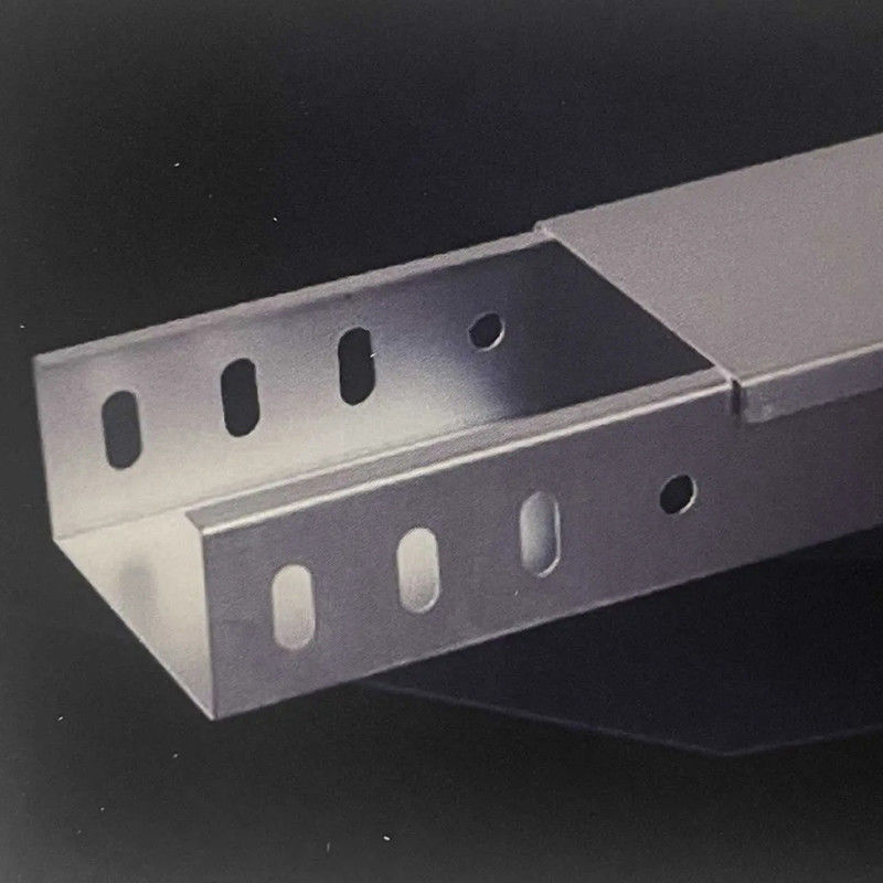 Hot Dip Galvanized Steel Cable Tray Powder Coated Steel Ladder Type Cable Tray 50kg Load Capacity