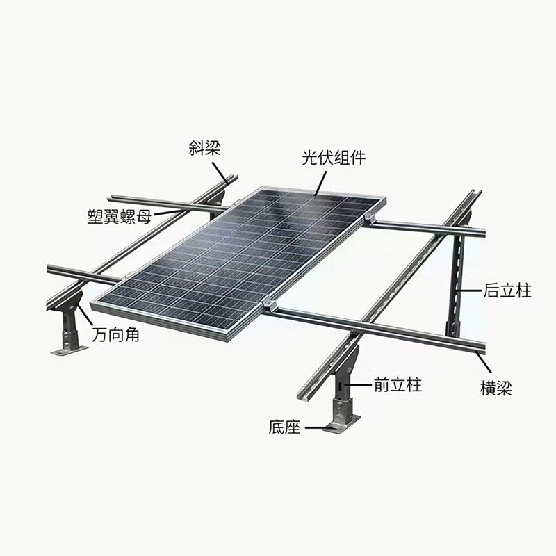 Brackets de montaje de paneles solares inclinables para orientación de retratos o paisajes