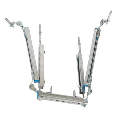 Retención sísmica de 1 hora para tuberías con rango ajustable de 4 y acabado galvanizado